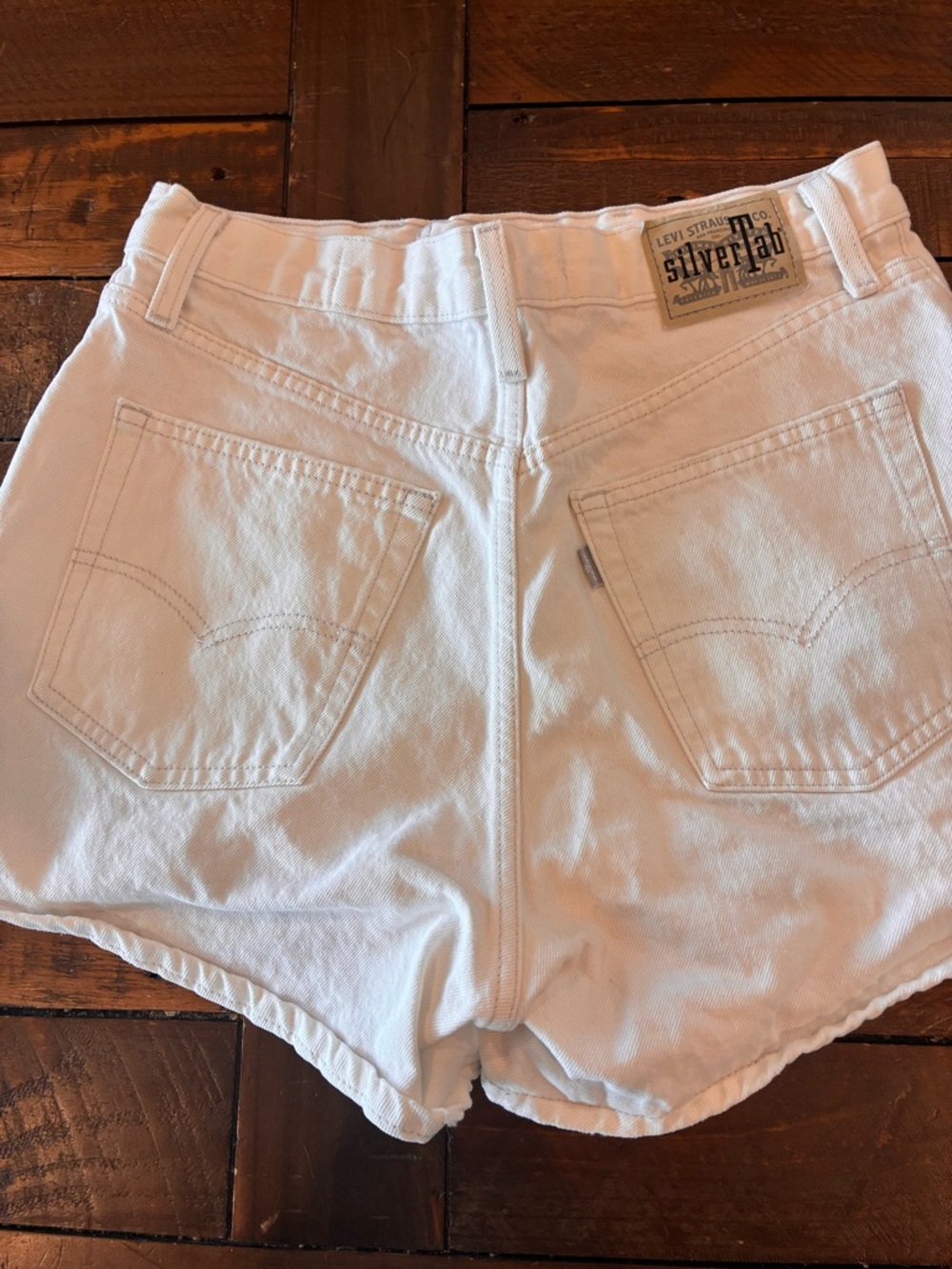 Levi's White Denim Jean Shorts